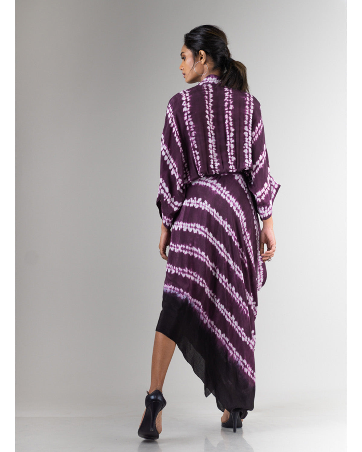 Plum Kaftan Wrap Dress | Nupur Kanoi